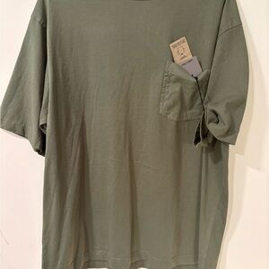 Casual Olive Green Women's Short Sleeve Tee